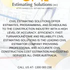 Business 4 image ESTIMATING SOLUTIONS GROUP plumbing estimators in Perth WA